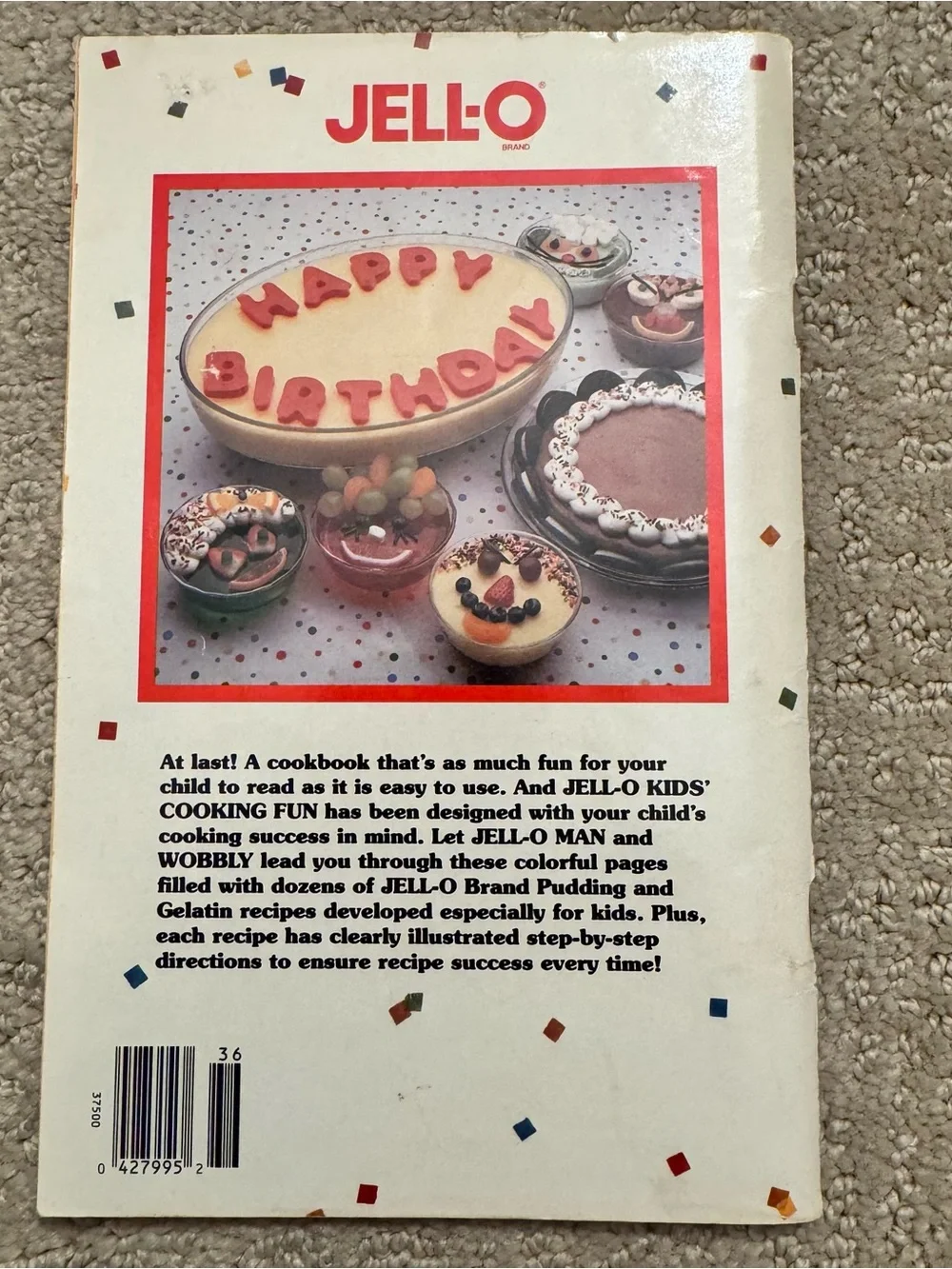 VINTAGE Jell-O Kids' Cooking Fun Recipe Book - 1991